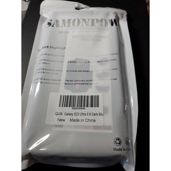 Samsung Galaxy S22 Ultra Phone Case, Dark Blue - Picture 3 of 3